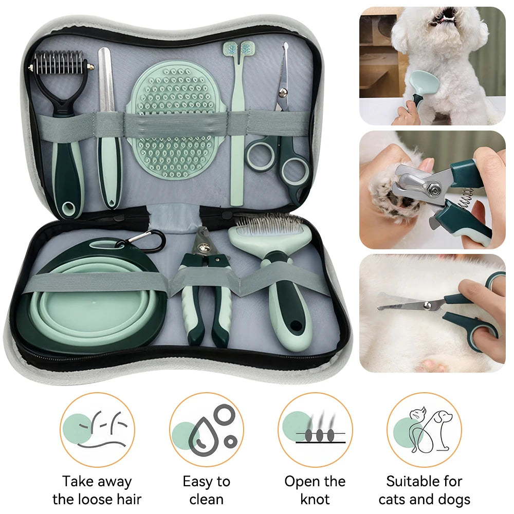 8-in-1 Professional Dog Grooming Set