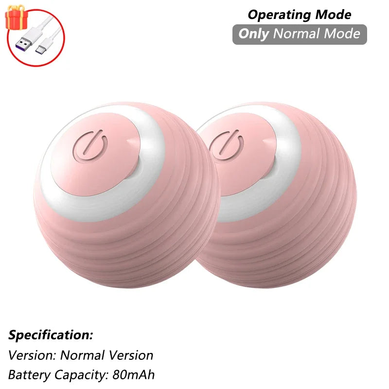 Cat Interactive Rolling Ball Toy – Rechargeable with Tail