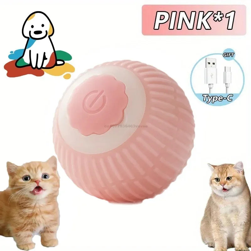 Interactive Rolling Cat Ball – Automatic & Rechargeable