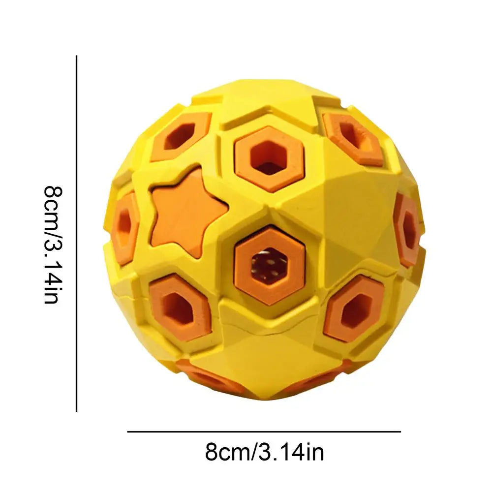 Rubber Star Squeaky Dog Ball