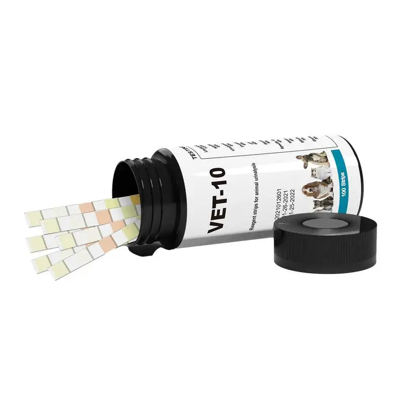 10-in-1 Pet Urine Test Strips – 100pcs