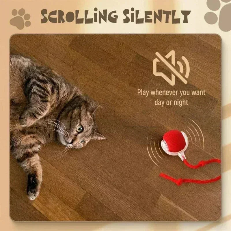 Interactive Rolling Cat Ball – Automatic & Rechargeable