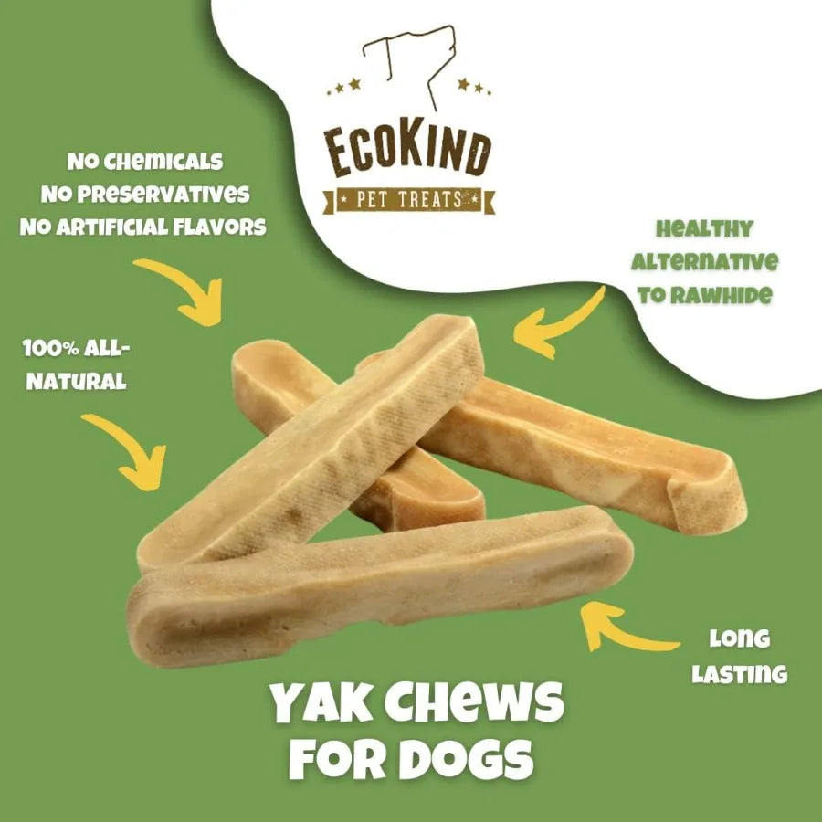 EcoKind Himalayan Yak Cheese Dog Chews – Large Breed