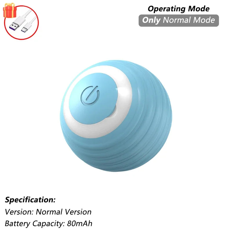 Cat Interactive Rolling Ball Toy – Rechargeable with Tail