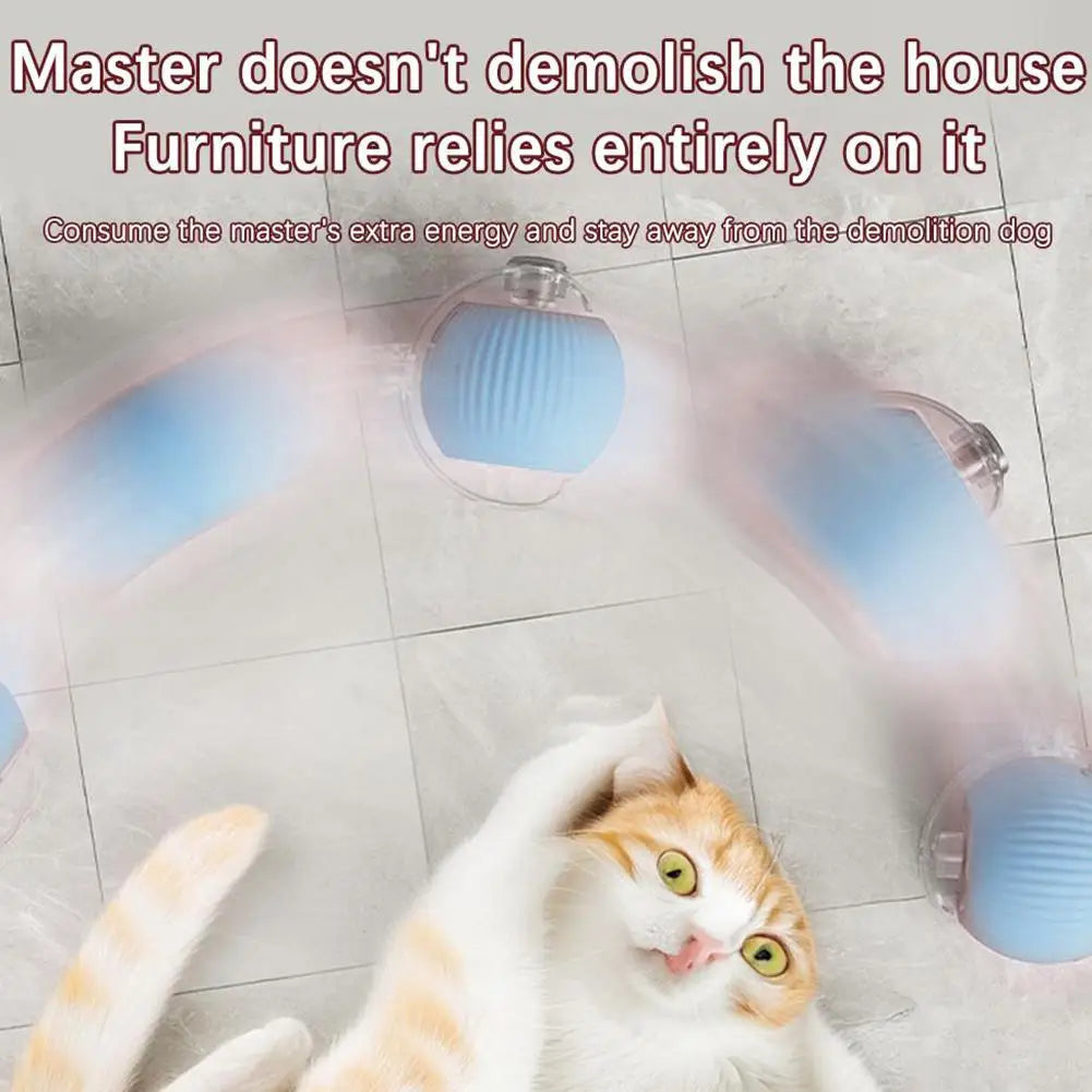 Smart Rolling Cat Toy – Rechargeable & Interactive Mouse Simulation