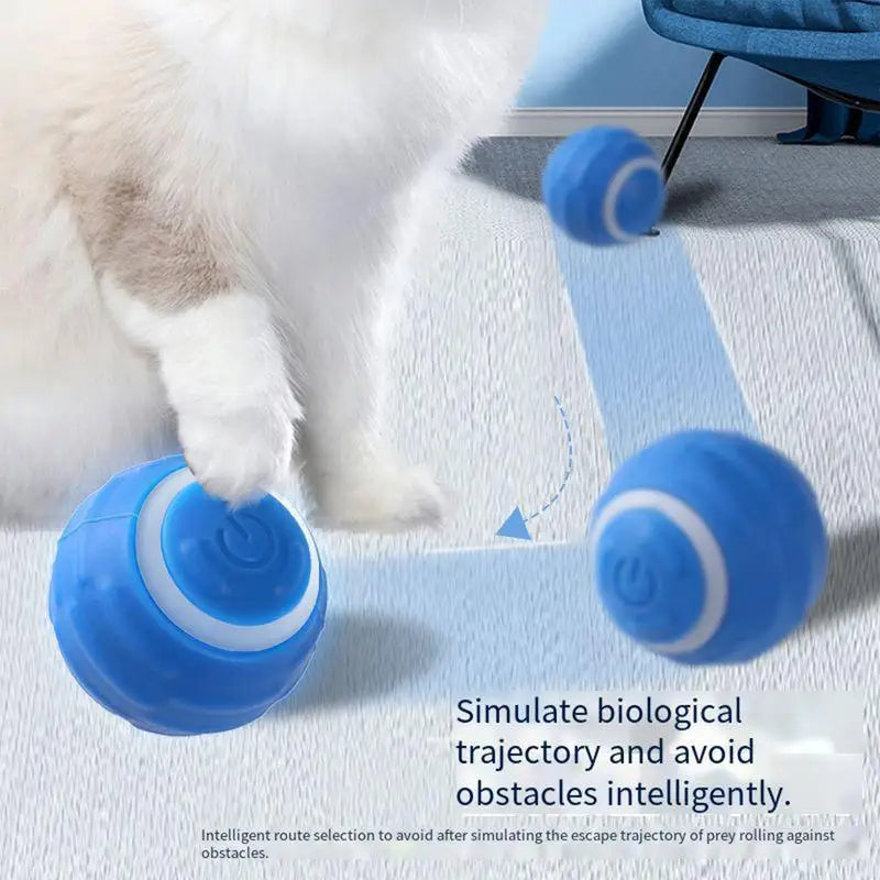 Smart Interactive Fetch Ball – 360° Rolling Dog Toy with Sensor