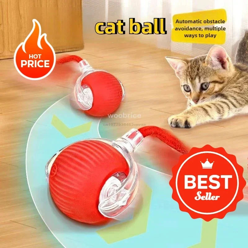 Interactive Rolling Cat Ball – Automatic & Rechargeable