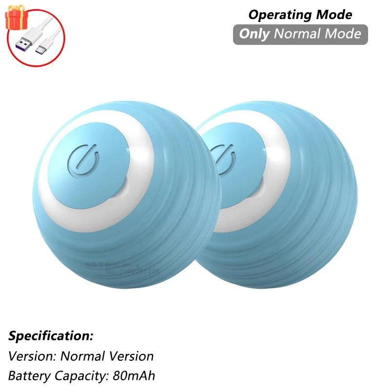 Cat Interactive Rolling Ball Toy – Rechargeable with Tail