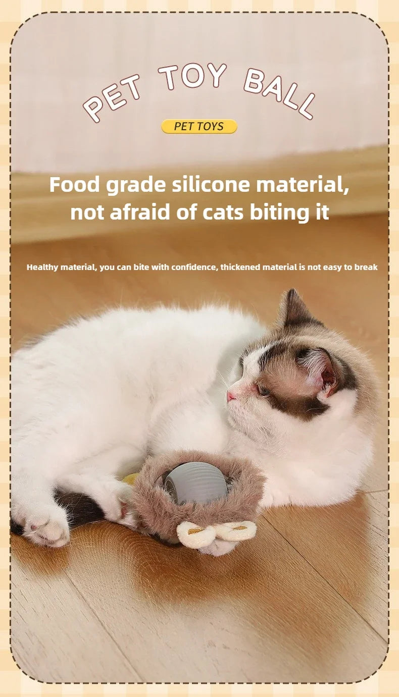 Interactive Rolling Cat Ball – Automatic & Rechargeable