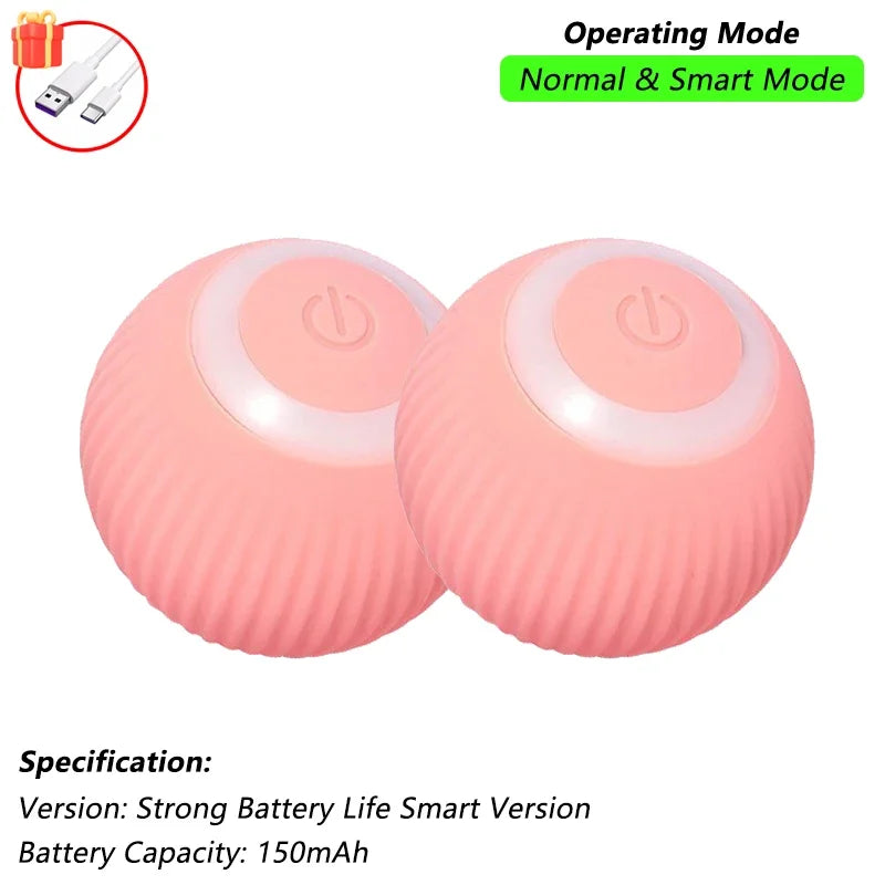 Cat Interactive Rolling Ball Toy – Rechargeable with Tail