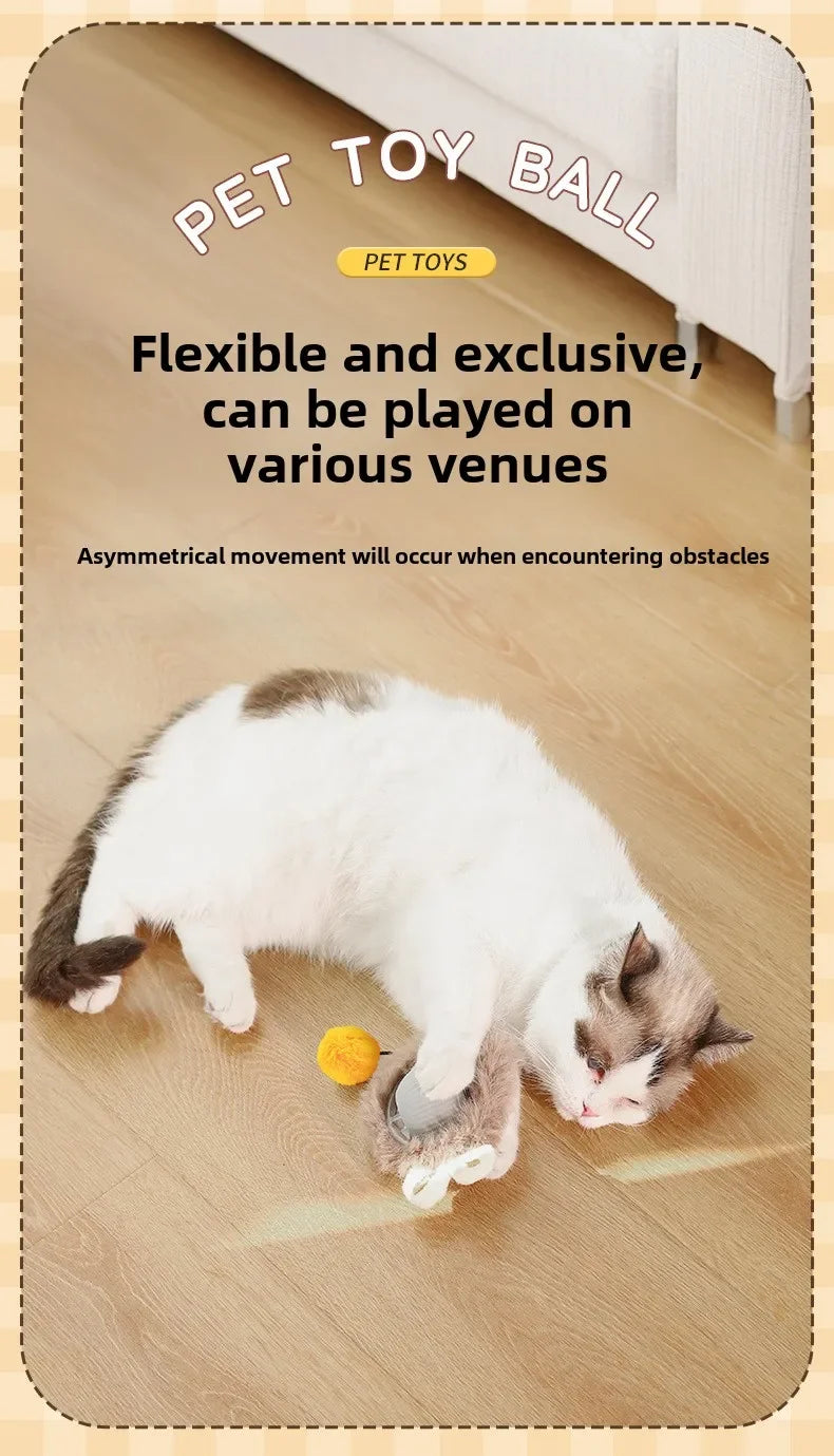 Interactive Rolling Cat Ball – Automatic & Rechargeable