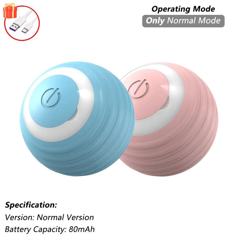 Cat Interactive Rolling Ball Toy – Rechargeable with Tail