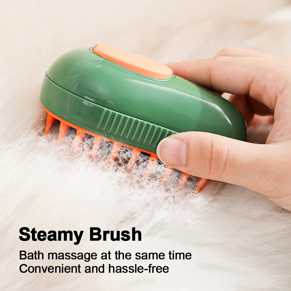 Electric Steam Brush for Cats & Dogs