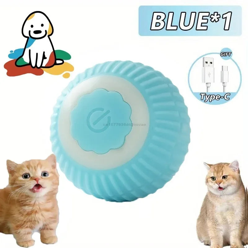 Interactive Rolling Cat Ball – Automatic & Rechargeable