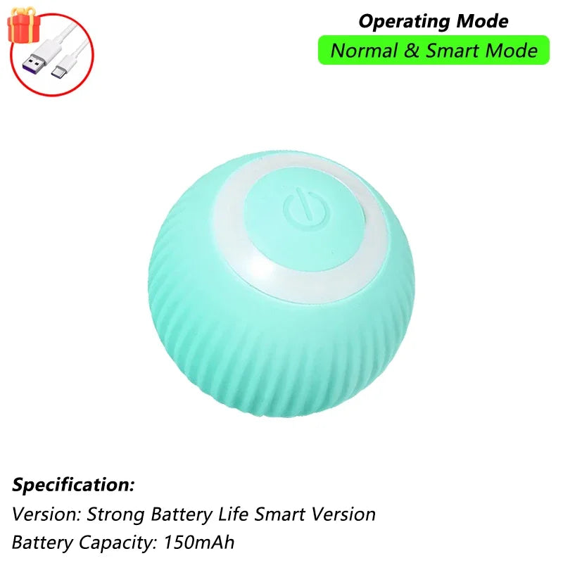 Cat Interactive Rolling Ball Toy – Rechargeable with Tail