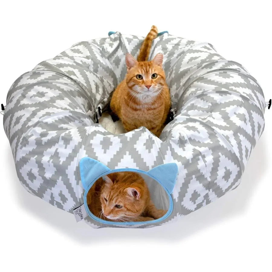 Large Pop-Up Cat Tunnel Bed