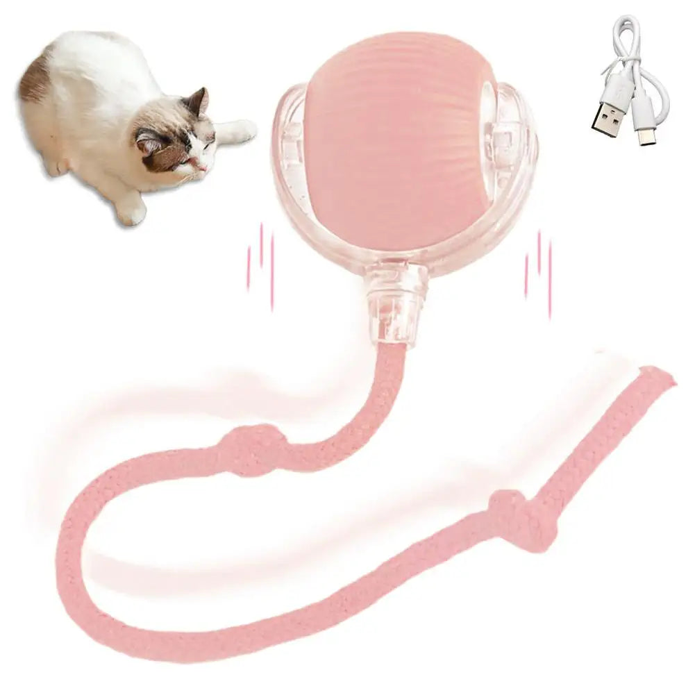 Smart Rolling Cat Toy – Rechargeable & Interactive Mouse Simulation