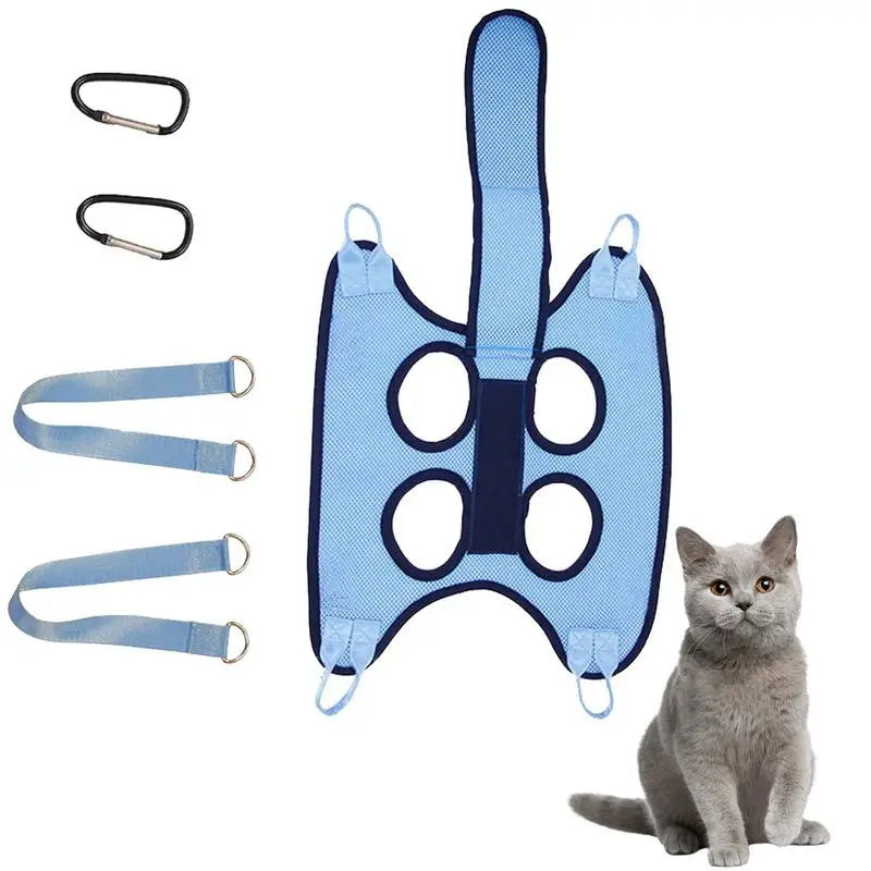 Dog Grooming Sling for Nail Trimming with Security Strap