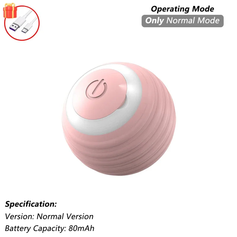 Cat Interactive Rolling Ball Toy – Rechargeable with Tail