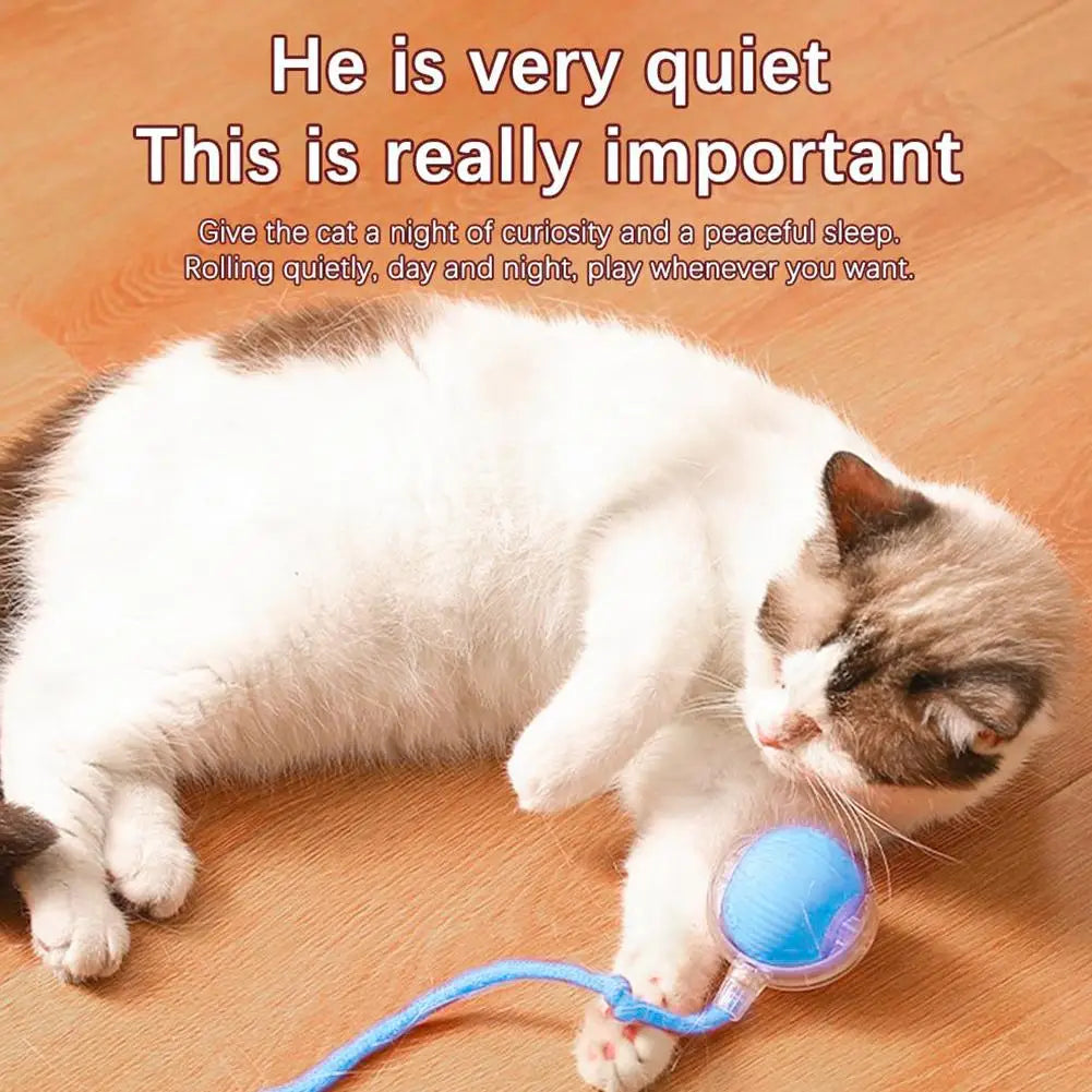 Smart Rolling Cat Toy – Rechargeable & Interactive Mouse Simulation